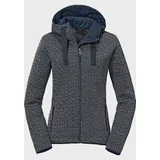 Schöffel Damen Aurora Fleece Hoody L, navy blazer, 44