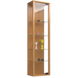 VCM Vitrine Stano Mini 33 x 18 x 115 cm Braun