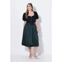 Ulla Popken Dirndl Dirndl Cord Herzausschnitt Puff-Halbarm blau 52