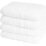 Ross - Cashmere Feeling - 4 X Handtuch - im Set (50 X 100cm Weiß)