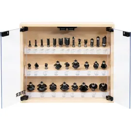 Stier Fräsersortiment 30-teilig 8 mm in Vitrine