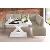 exxpo - sofa fashion Intenso 157 x 91 x 244 cm Naturleder langer Schenkel links stein