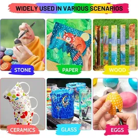 luxuskollektion 24 Farben Acrylstifte Dual Tip für