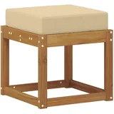 vidaXL Outdoor Hocker Bank 43 x 43 x 37 cm Beige