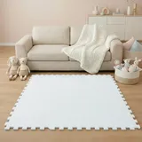LittleTom 18 Teile Spielmatte Baby Puzzlematte - 30x30 Krabbelmatte Bodenmatte Kinderzimmer