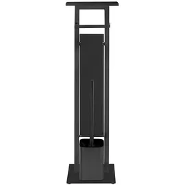 Wenko Stand WC-Garnitur Debar mit Ablage schwarz,