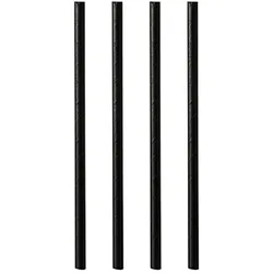 PAPSTAR 100 Shake-Halme, Papier Ø 8 mm · 21 cm schwarz