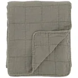 Chic Antique Aix Vintage Quilt 180 x 130 cm Eukalyptus/Grau