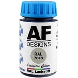 Alex Flittner Designs Lackstift RAL 7030 STEINGRAU glänzend 50ml Holz Metall Möbel Bad Retuschierlack Reparaturlack