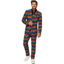 Opposuits Kostüm Wild Rainbow, Super Anzug für sonnige Gemüter – trag’s mit Pride! schwarz 56