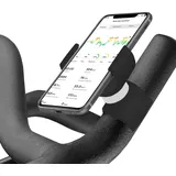 Renimove Handyhalterung Heimtrainer Fahrrad Kompatibel mit Smartphones bis zu 7,5" Sichere und stabile Befestigung 360°-Drehung für optimale Sicht (Schwarz)