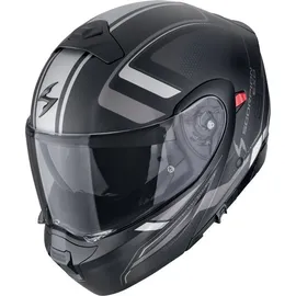 Scorpion Exo-930 Evo Ardens Klapphelm - Matt Schwarz/Silber/Grau / XL