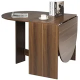 Costway Esstisch Klappbar 163 x 80 x 75 cm Braun