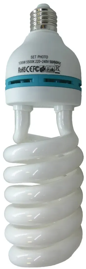 Fotolampe 135W E27 Fotoleuchte 5500K Energiesparlampe Fotostudio Tageslicht 2...