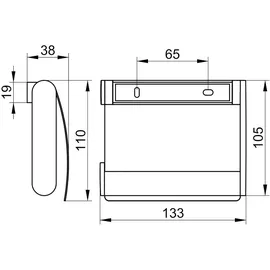 Keuco Plan Toilettenpapierhalter mit Deckel,