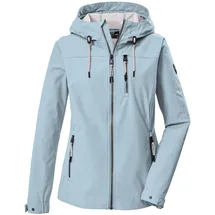 G.I.G.A. DX Damen Softshelljacke/Outdoorjacke mit Kapuze GS 111 WMN SFTSHLL JCKT, bali Blau 42