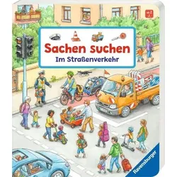 RAVENSBURGER 41700 Pappbilderbuch Sachen suchen: Im Straßenverkehr