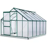 Brast Gewächshaus Aluminium Grün HKP 6 mm 7,75 m2