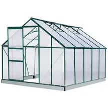 Brast Gewächshaus Aluminium Grün HKP 6 mm 7,75 m2