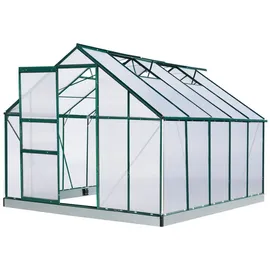 Brast Gewächshaus Aluminium Grün HKP 6 mm 7,75 m2