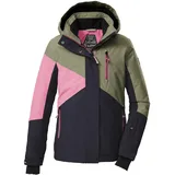 KILLTEC KSW 209 Girls Skijacke schwarz blau/sage/hell himbeere 128