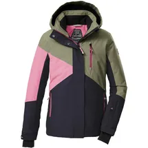 KILLTEC KSW 209 Girls Skijacke schwarz blau/sage/hell himbeere 128