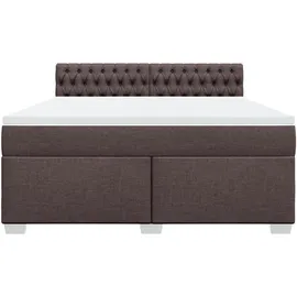 vidaXL Boxspringbett 180 x 200 cm Dunkelbraun
