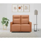 dorel home Couch Kunstleder/Webstoff 2-Sitzer Braun