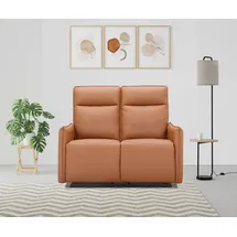 dorel home Couch Kunstleder/Webstoff 2-Sitzer Braun