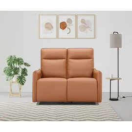 dorel home Couch Kunstleder/Webstoff 2-Sitzer Braun