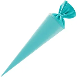 Goldbuch Bastelschultüte 70cm mit farbigem Filzverschluss eisblau - Blau