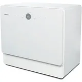 Medion Mini Geschirrspüler DWT50 (Tischgeschirrspüler, Spülmaschine, 5 Maßgedecke, funktioniert mit Wasseranschluss, 35 cm tief, 7 Reinigungsprogramme, MD 37775) weiß