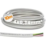 Lapp 0028404 LiYY Steuerleitung 4x0,34 mm2 I Datenkabel 4 adrig I LED Verlängerung Kabel I Lötkabel für Platine I Datenleitung I Signalkabel