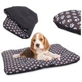 VERK GROUP Tierbett Hundekissen Hundekorb Hundebett Haustierbett Katzenbett 90x60cm braun