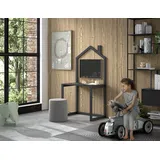 Vipack Kinderschreibtisch Dallas 100 x 150,6 x 50 cm Kiefer lackiert grau