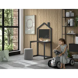 Vipack Kinderschreibtisch Dallas 100 x 150,6 x 50 cm Kiefer lackiert grau