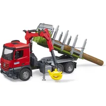 Bruder 03669 - MB Arocs Holztransport LKW grau 1:16