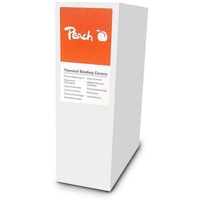 Peach PBT406-05 Thermobindemappe, A4, 60 Blätter, 80 g/m2, 100 Stück, weiß