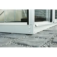 Vitavia Stahlfundament "1300" für Gewächshäuser "Ida" und 'styx', aluminium eloxiert, 1300 / 194 x 69 x 6 cm