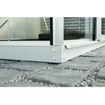 Vitavia Stahlfundament "1300" für Gewächshäuser "Ida" und 'styx', aluminium eloxiert, 1300 / 194 x 69 x 6 cm