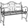 vidaXL Gartenbank 114 x 56,5 x 90 cm Schwarz