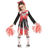 Rubies Offizielles Zombie-Cheerleader-Kostüm für Kinder, Größe 5–6 Jahre