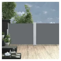 VidaXL Ausziehbare Seitenmarkise 140x1200 cm Anthrazit