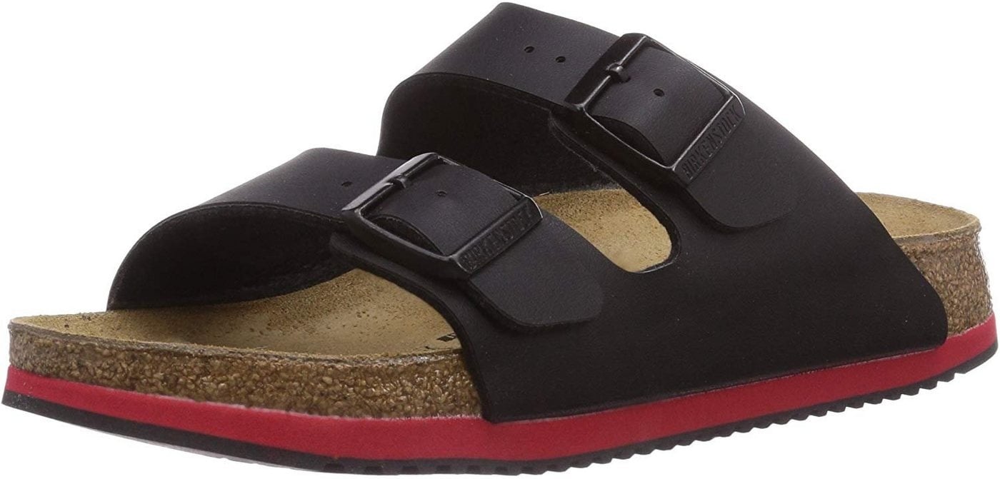 Preisvergleich Produktbild Birkenstock Arizona Pantolette mit Superlaufsohle schwarz 39 EU