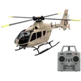 GOUX 1:36 C123 EC135 RC-Hubschrauber für Erwachsene, 2.4G 6CH einmotoriges gyroskopisches Flugmodell, Geschenk für Erwachsene und Jugendliche (RTF-Version/Champagne Gold)