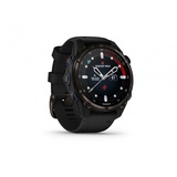 43 mm Graues DLC-Titan mit schwarzem Silikonarmband
