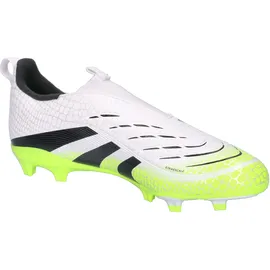 adidas Predator LEAGUE Laceless FG/MG Kinder Fussball-Rasenschuhe FTWWHT/CBLACK/LUCLEM, 36