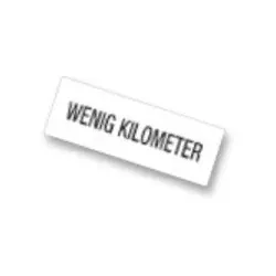 Eichner Werbe- Einlage Wenig Kilometer Format