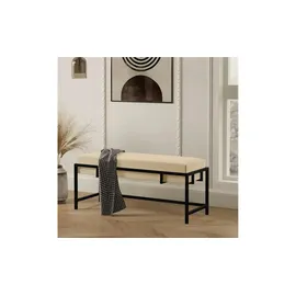 Möbel Kraft Polsterbank Creme 100 x 45 x 35 cm