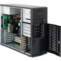 Supermicro SC733 TQ-668B - Gehäuse, Schwarz